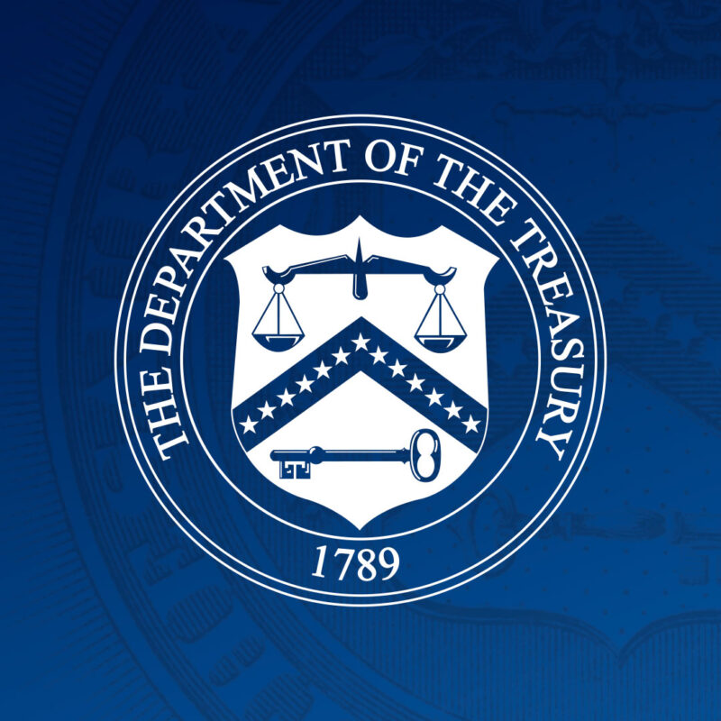 US Dept of Treasury Logo