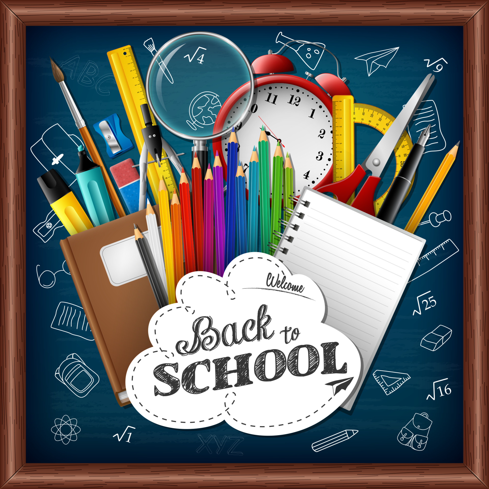Back To School Vectors by Vecteezy